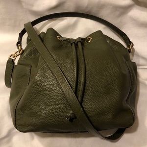 BANANA REPUBLIC Leather Drawstring Duffle ✨EUC✨